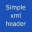 Simple XML Header 1.0 Simple XML Header 1.0 32x32 pixels icon