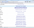 Advanced Font Viewer Screenshot 0