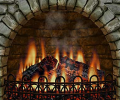 3D Realistic Fireplace Screen Saver Screenshot 0