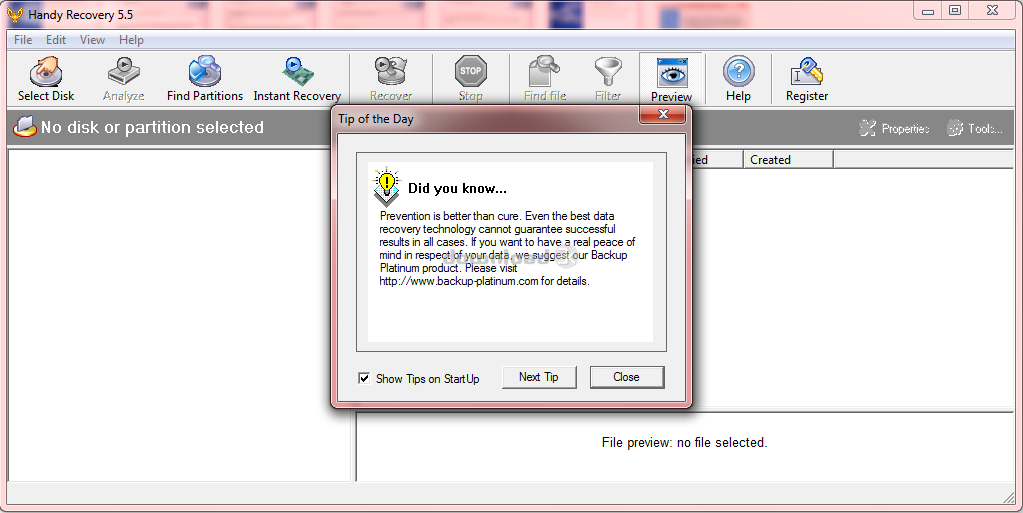 Download handyrecovery.exe Free trial - Handy Recovery 5.5 