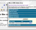 Micro CMS Screenshot 0