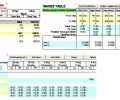 Wage Calculator Excel Screenshot 0