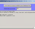 Password Recovery for MS Access Screenshot 0