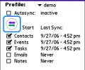 Synthesis SyncML Client PRO for PalmOS Screenshot 0