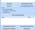 Word Frequency Count In Multiple Text & HTML Files Software Screenshot 0