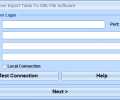 MS SQL Server Export Table To XML File Software Screenshot 0