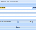 MySQL Export Table To Text File Software Screenshot 0