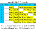 8 Hour Shift Schedules for 6 Days a Week Screenshot 0