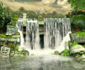 Mayan Waterfall 3D Screensaver Screenshot 0