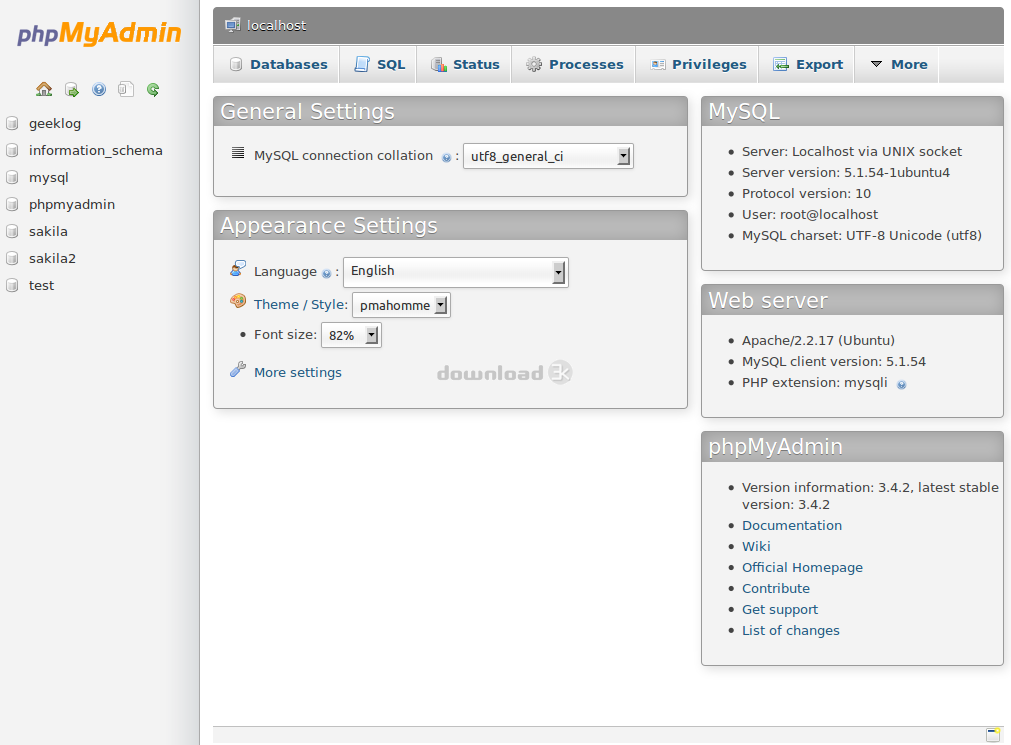 phpMyAdmin 5.2.3 (phpMyAdmin-5.2.3-all-languages.zip) Windows, W ...
