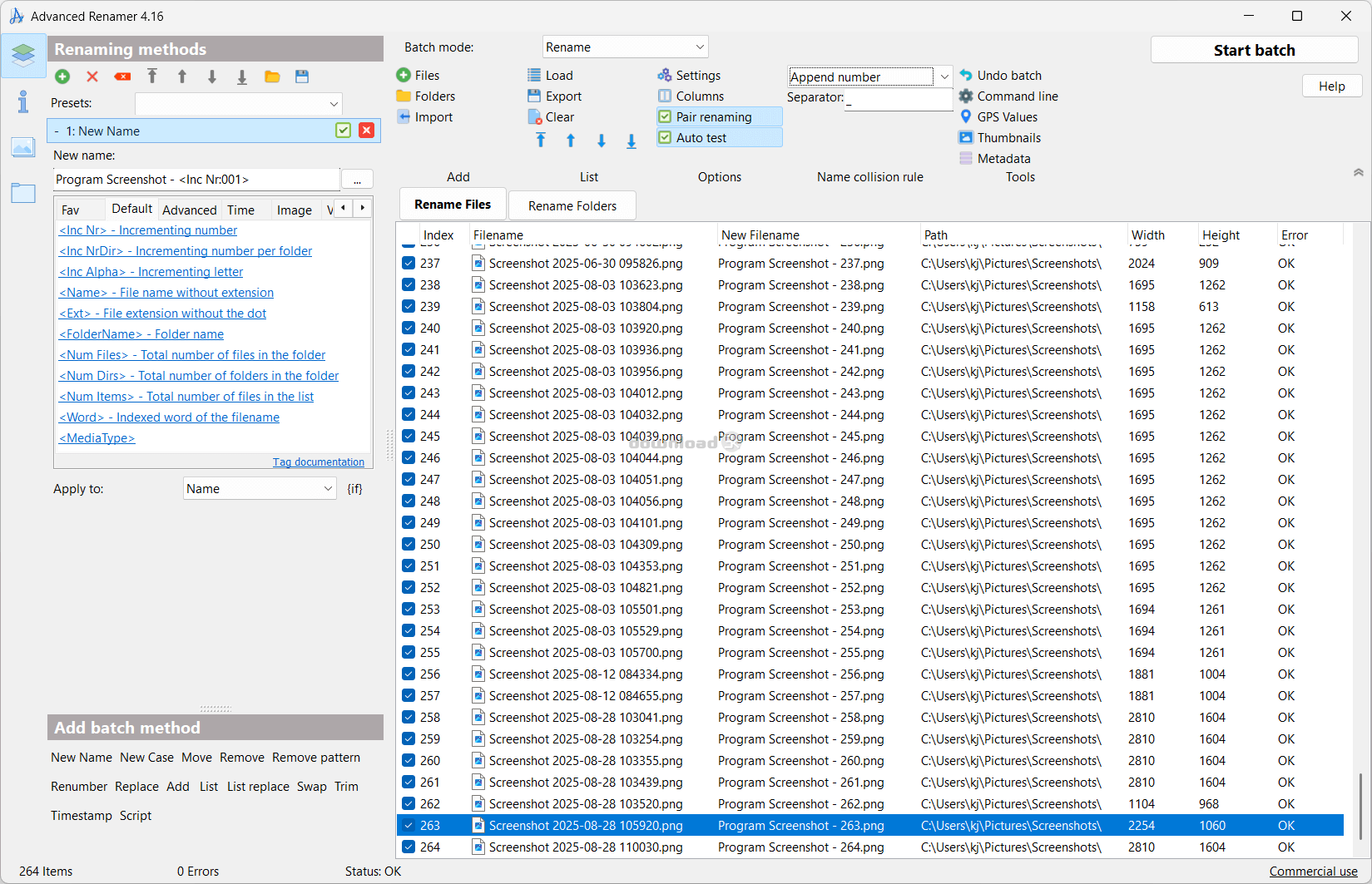 Download advanced_renamer_setup.exe Free - Advanced Renamer 3.87 ...
