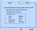 MS Word 2007 Ribbon To Old Classic Menu Toolbar Interface Software Screenshot 0