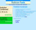 Frobisher Condensed Font OpenType Screenshot 0