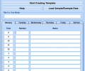 MS Word Weekly Appointment Planner Template Software Screenshot 0