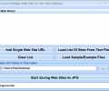 Convert Multiple Web Sites To JPG Files Software Screenshot 0