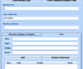 MS Word Meeting Agenda Template Software Screenshot 0