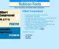 Hilbert Compressed Font OpenType Screenshot 0