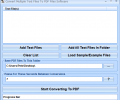 Convert Multiple Text Files To PDF Files Software Screenshot 0