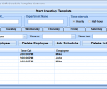 Excel Employee Shift Schedule Template Software Screenshot 0