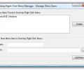 Desktop Right Click Menu Manager Screenshot 0