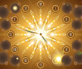 Fractal Sun Clock screensaver Screenshot 0