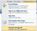 SharePoint Password Change Screenshot 0
