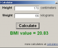 BMI Calculator Screenshot 0