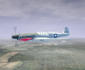 3D Flying P-51C Mustang Screensaver Screenshot 0