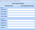 MS Word Wedding Invitation Template Software Screenshot 0