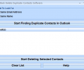 Outlook Delete Duplicate Contacts Software Screenshot 0