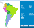 South America Interactive Map Quiz Software Screenshot 0