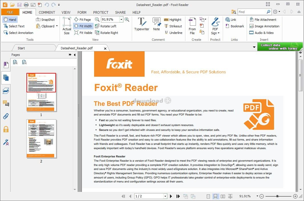download foxit pdf reader
