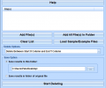 Delete Columns In Text, XLS and CSV Files Software Screenshot 0