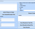 Extract Columns From Text and HTML Files Software Screenshot 0