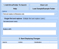 Find and Replace In Filenames and Folder Names Software Screenshot 0