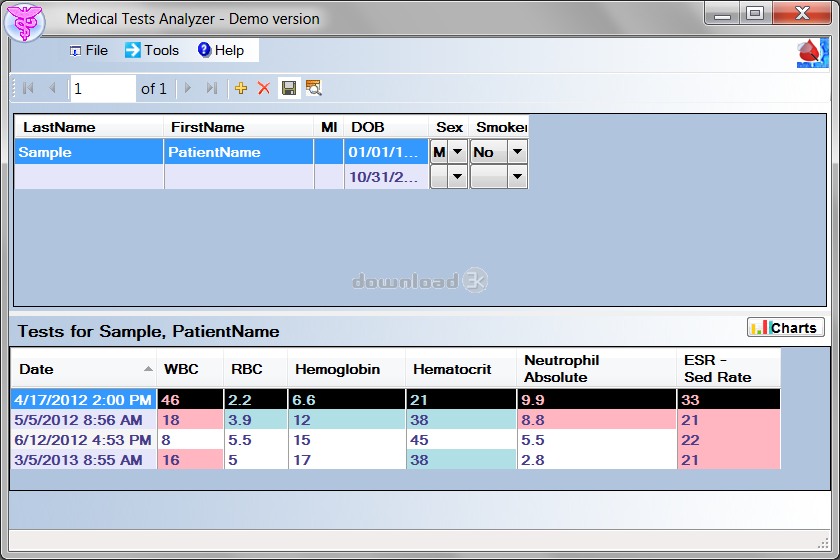 Download MTA.exe Free trial - Medical Tests Analyzer 4.1.9 ...
