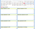 Weekly Calendar Schedule Software Screenshot 0