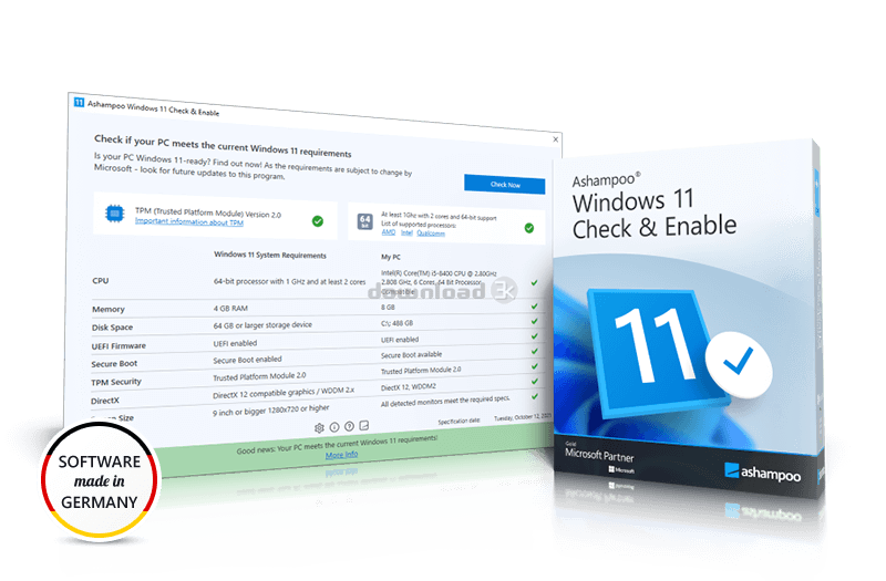 Ashampoo Windows 11 Check & Enable 1.0.0 (ashampoo_windows_11_check_and ...