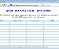SplineTech AJAX Combo Table Control Screenshot 0