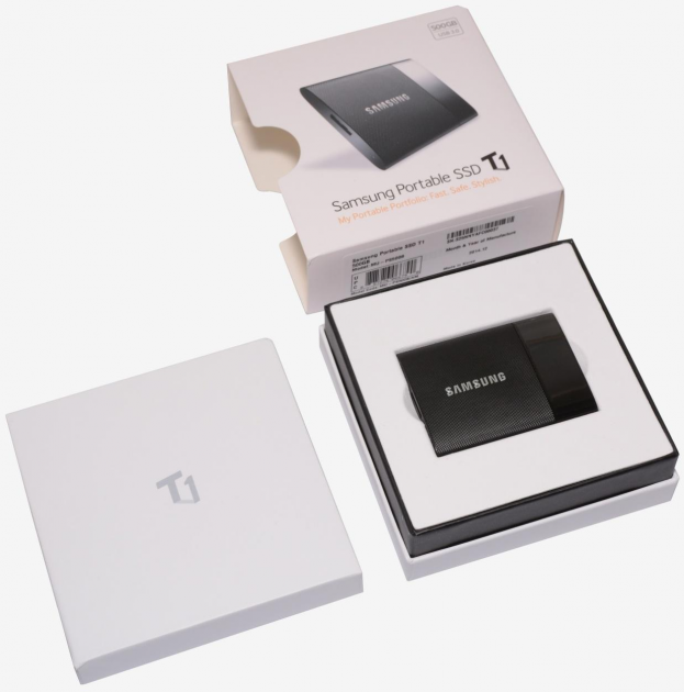 1 large Samsung T1 Portable SSD drive 1 large Samsung T1 Portable SSD drive