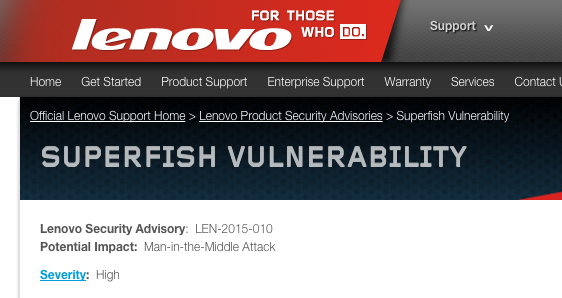 1 full CERT Warns Consumers About PreInstalled Superfish Software on Lenovo PCs 1 full CERT Warns Consumers About PreInstalled Superfish Software on Lenovo PCs