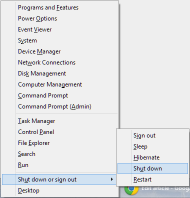 2 full What is the fastest way to Shutdown or Restart a Windows 8 81 or 10 PC using your keyboard 2 full What is the fastest way to Shutdown or Restart a Windows 8 81 or 10 PC using your keyboard