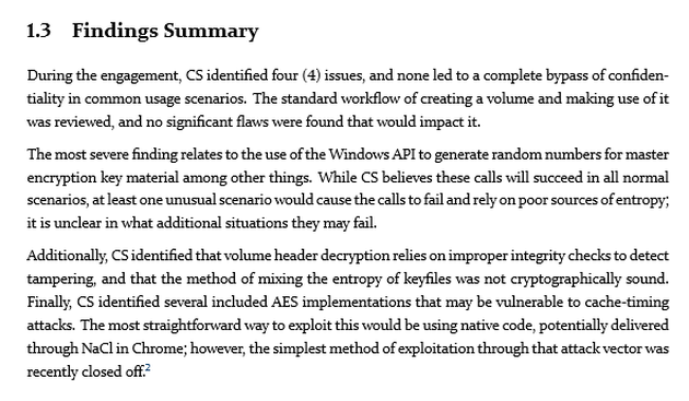 1 full TrueCrypt Audit Phase 2 Report 4 Vulnerabilities Found VeraCrypt Releases An Update 1 full TrueCrypt Audit Phase 2 Report 4 Vulnerabilities Found VeraCrypt Releases An Update