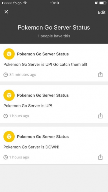 1 large Pokemon Go Server Status Notifications Added to Hooks App 1 large Pokemon Go Server Status Notifications Added to Hooks App