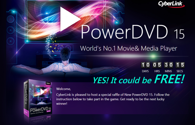 1 large Giveaway Cyberlink PowerDVD Ultra 3 winners 10 days Ended 1 large Giveaway Cyberlink PowerDVD Ultra 3 winners 10 days Ended