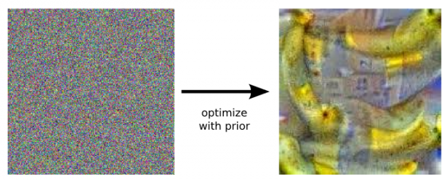 Tuning the parameters in DeepDream to generate a banana