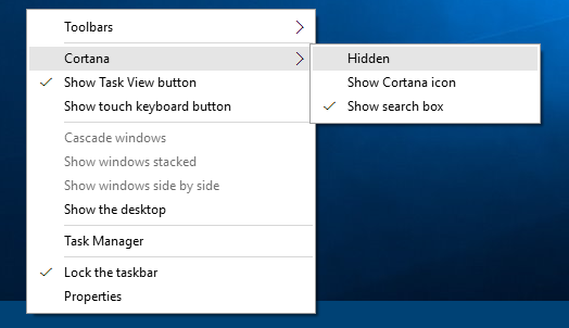 7 full How to Disable Cortana and Bing hide the CortanaSearch Box or Turn it into an Icon on the Windows 10 Taskbar 7 full How to Disable Cortana and Bing hide the CortanaSearch Box or Turn it into an Icon on the Windows 10 Taskbar