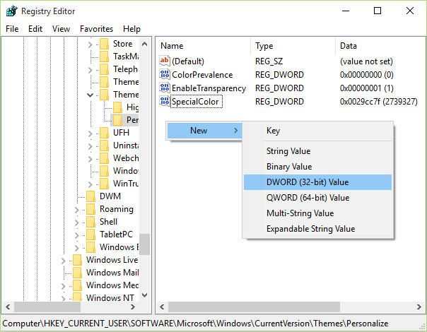 Windows Registry Editor Screenshot 4