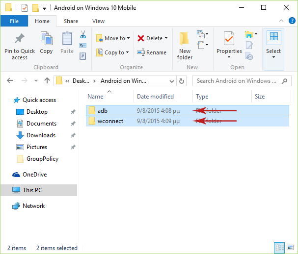 Running Android Apps in Windows 10 Mobile Screenshot 1