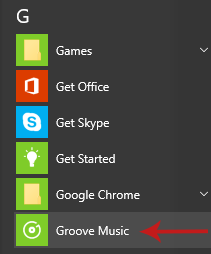 Importing your iTunes Library into Groove Music Screenshot 1